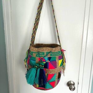 Hand Woven Bucket Bag - Never used!